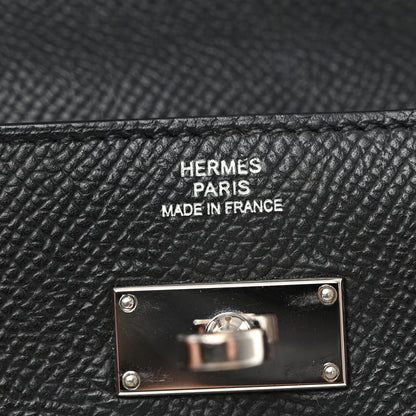 Hermes Epsom Kelly Longue Wallet Black 6 of 9