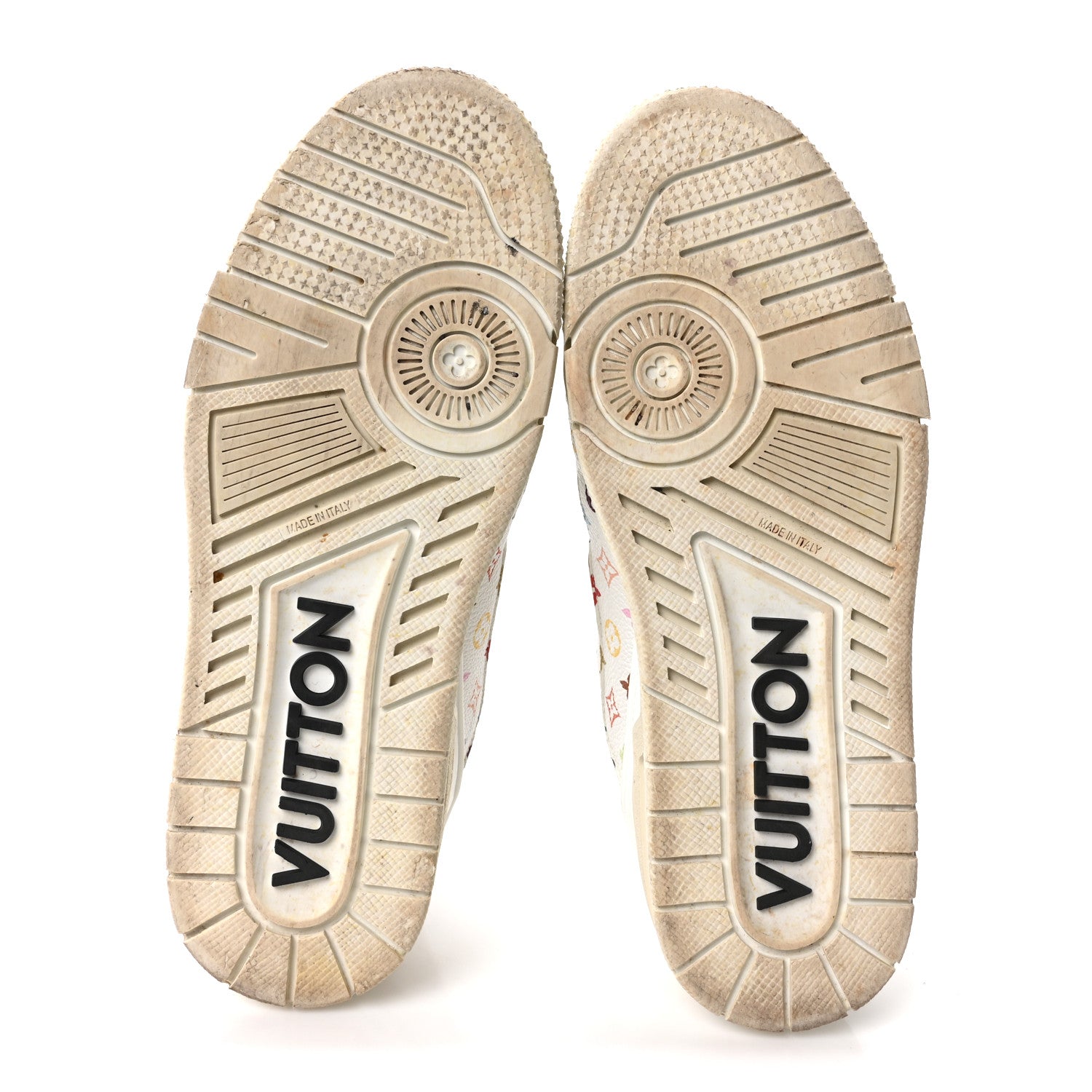 Louis Vuitton LV X TM Calfskin Monogram Multicolor Womens LV Trainer Sneakers 39 White 6 of 9