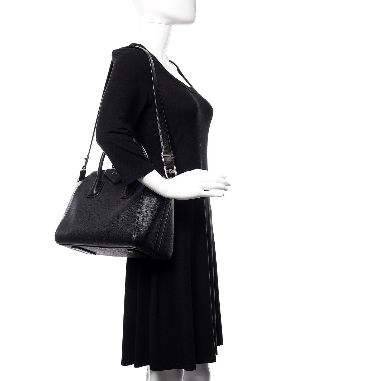 Sugar Goatskin Small Antigona Black