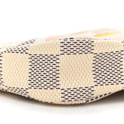 Louis Vuitton Damier Azur 2018 Christmas Animation Mini Pochette Accessories 8 of 9