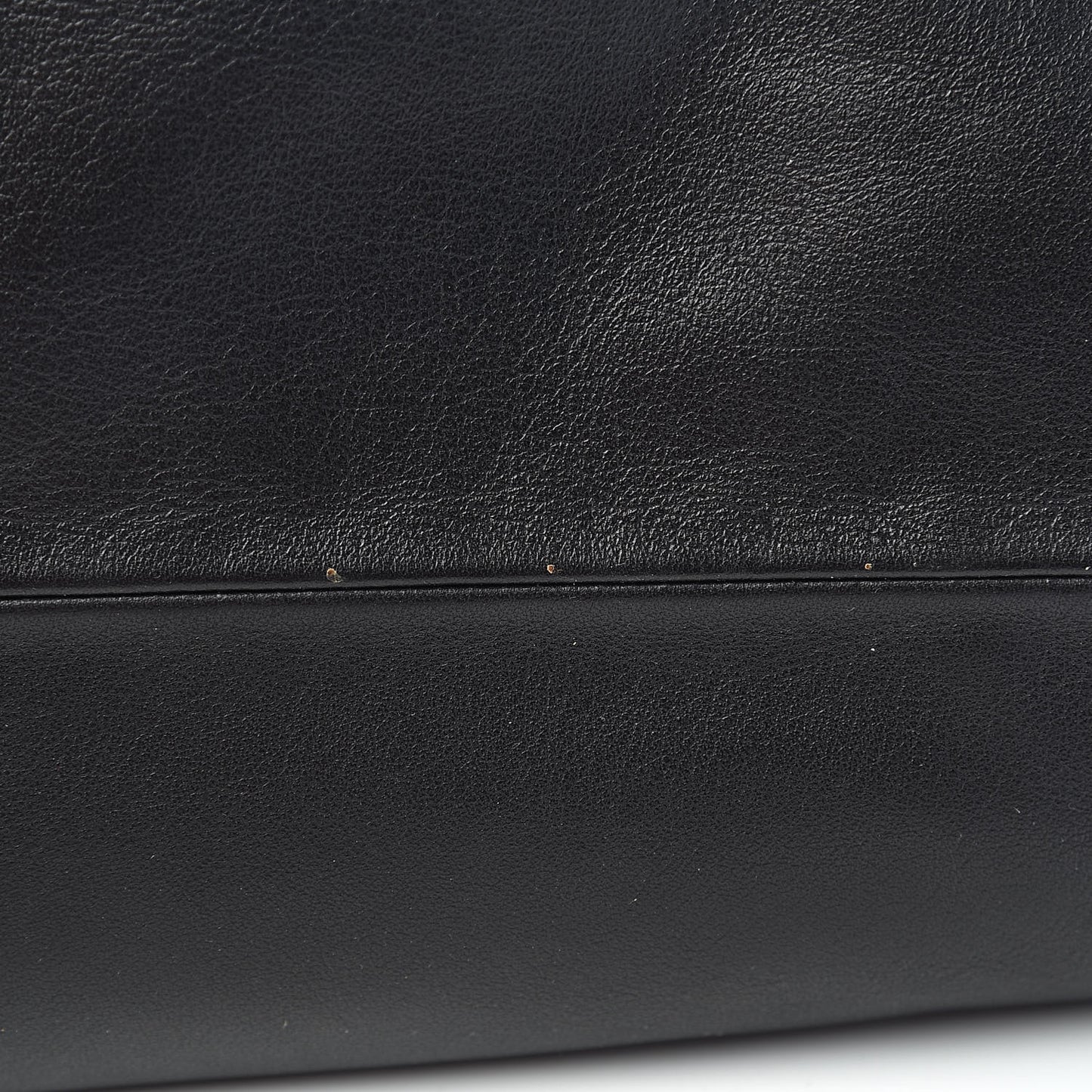Smooth Butter Calf The Pouch Oversized Clutch Black