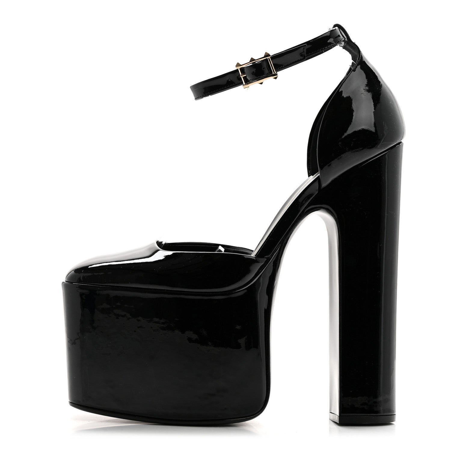 Valentino Garavani Patent DiscoBox 80/180mm Platform Pumps 39 Black 1 of 11
