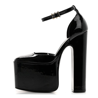 Valentino Garavani Patent DiscoBox 80/180mm Platform Pumps 39 Black 1 of 11