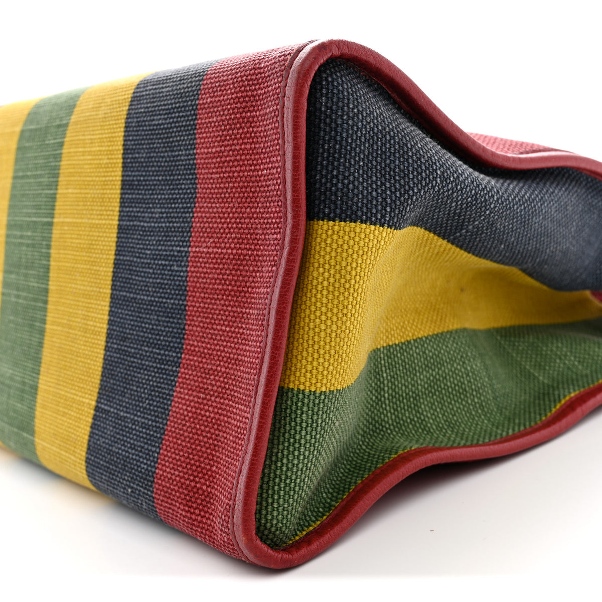 Canvas Marley Stripe Script Logo Large Gucci 100 Tote Bag Multicolor
