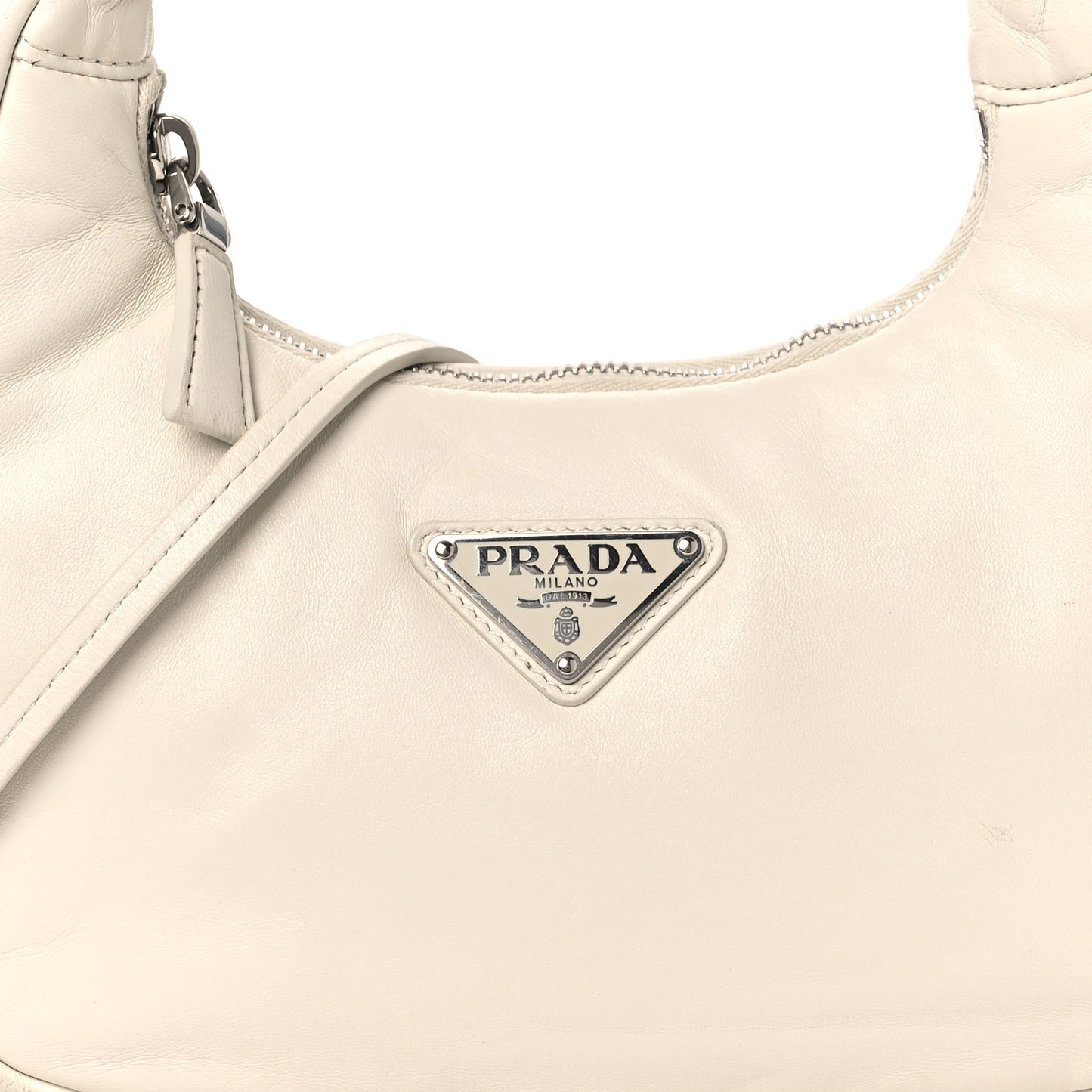 Nappa Soft Padded Mini Bag White