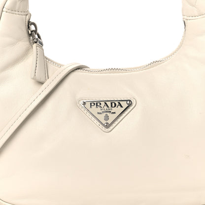 Prada Nappa Soft Padded Mini Bag White 7 of 10