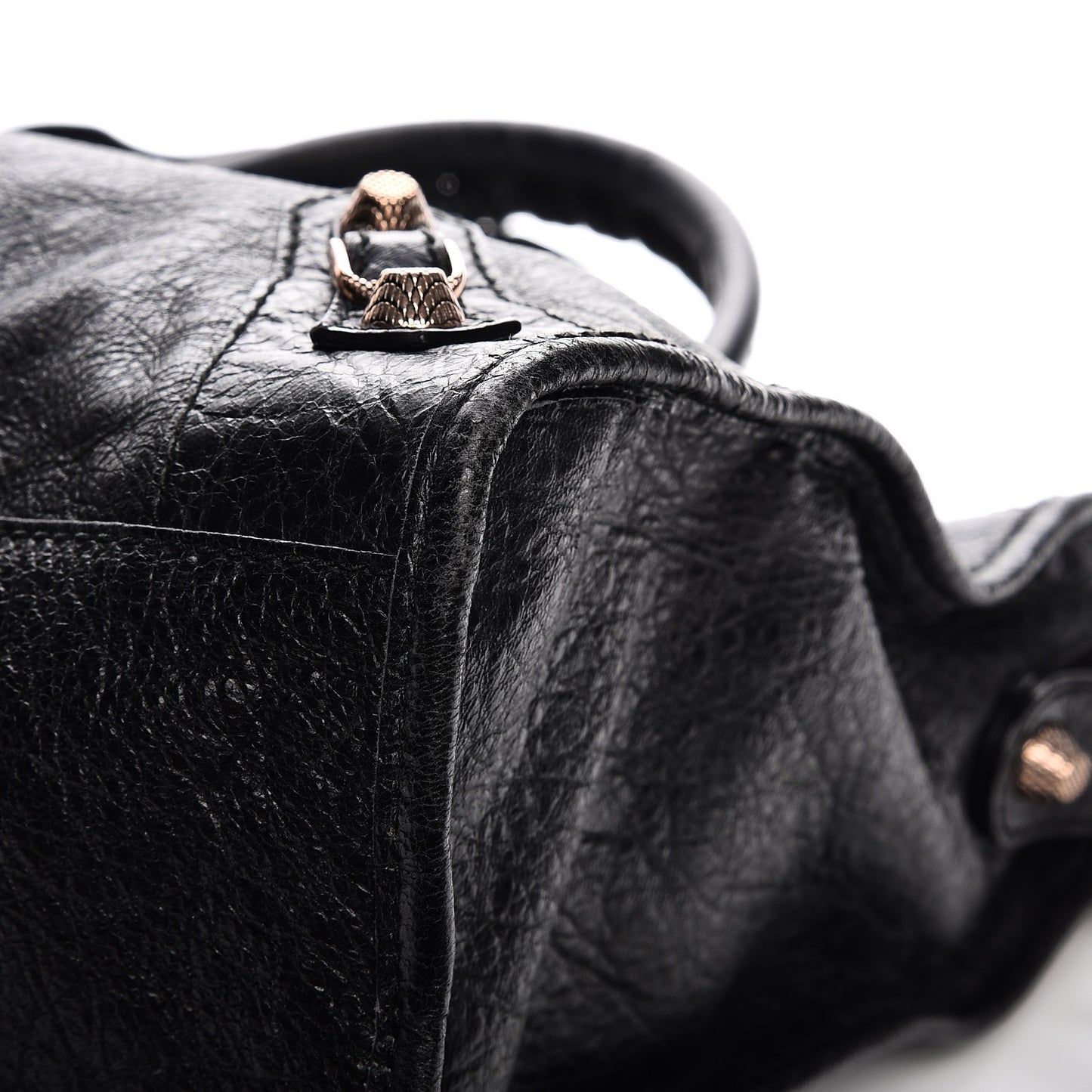 Agneau Giant 12 Rose Gold Hardware City Black