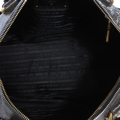 Prada Crackled Studded Tote 5 of 8
