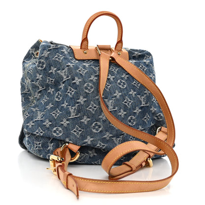 Louis Vuitton Denim Sac a Dos Backpack GM Blue 3 of 11