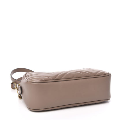 Gucci Calfskin Matelasse Small GG Marmont Chain Shoulder Bag Porcelain Rose 4 of 10
