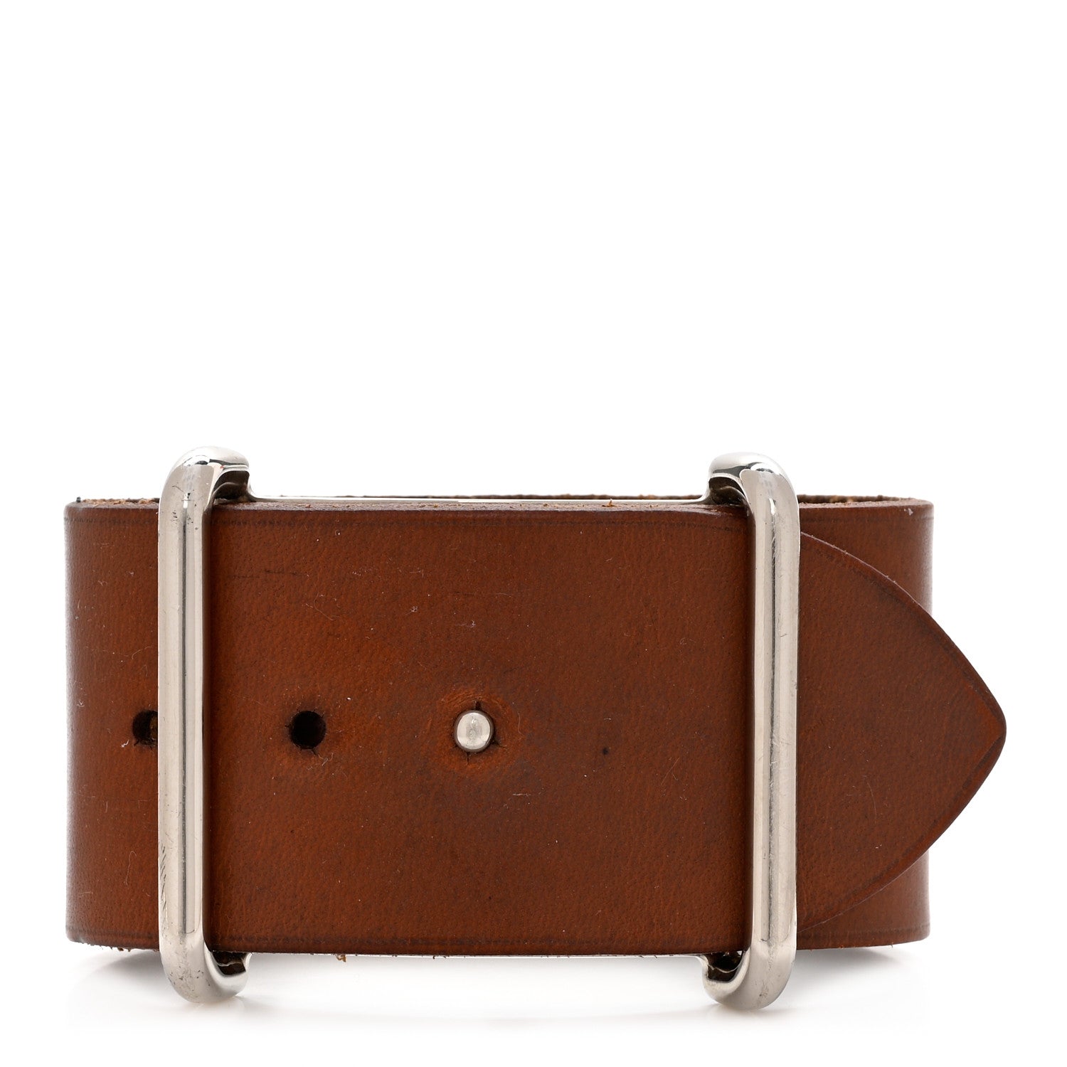 Hermes Barenia Cuff Bracelet PM Fauve 1 of 5