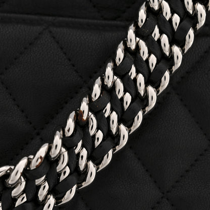 Chanel Washed Lambskin Quilted Maxi Chain Around Flap Black 13 of 13