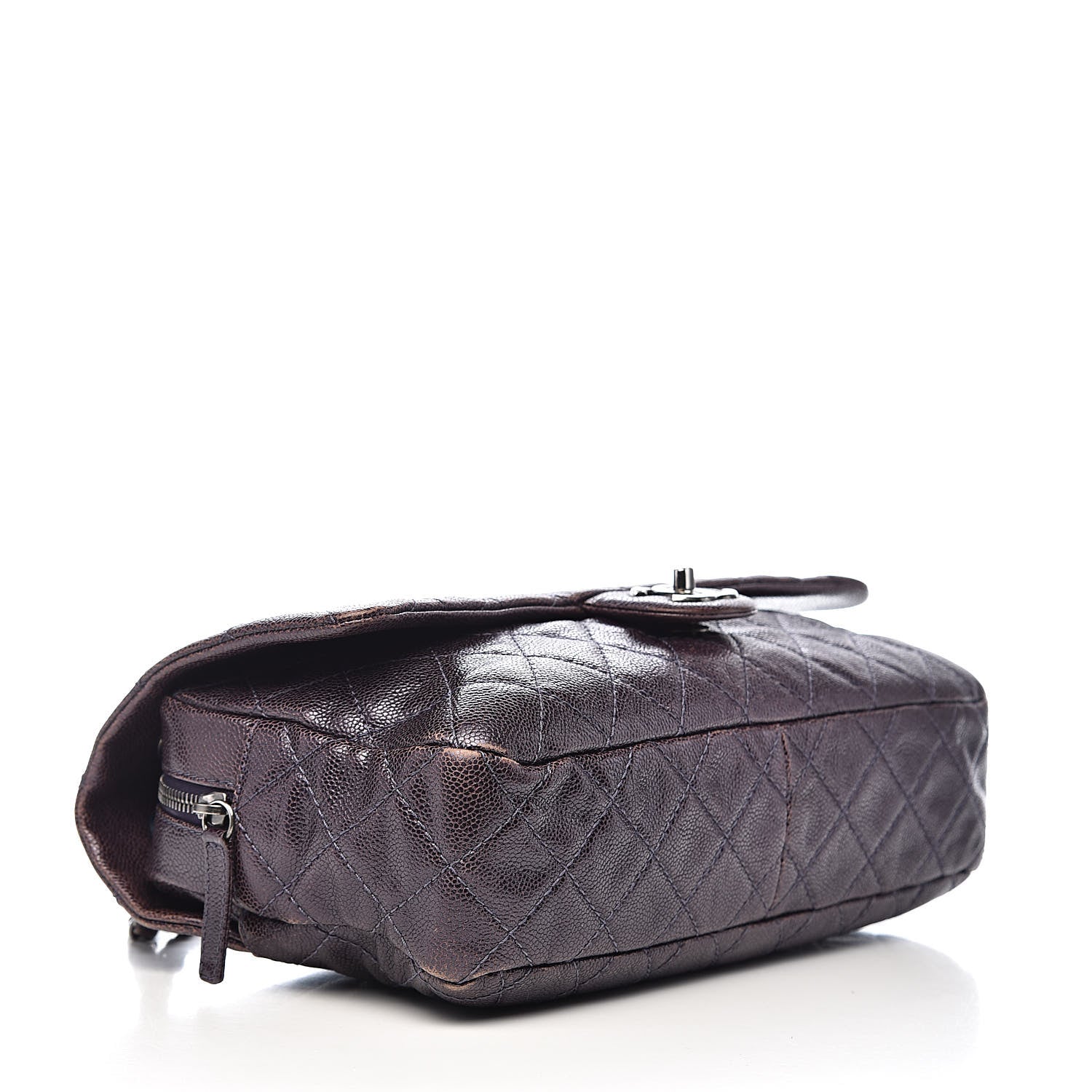 Chanel Iridescent Caviar Quilted Large Chic Flap Purple 4 of 16