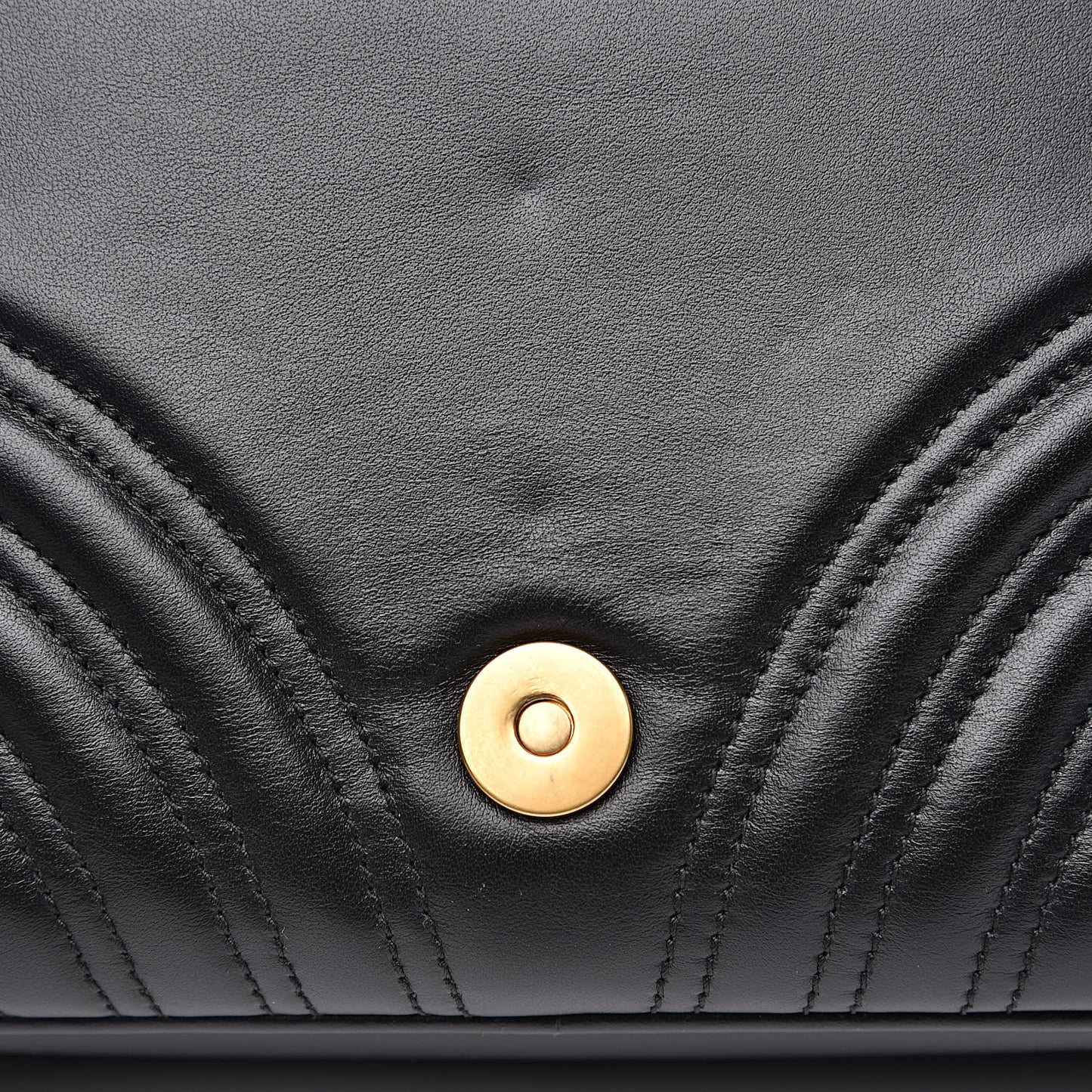 Calfskin Matelasse Sylvie Web Small GG Marmont Top Handle Shoulder Bag Black