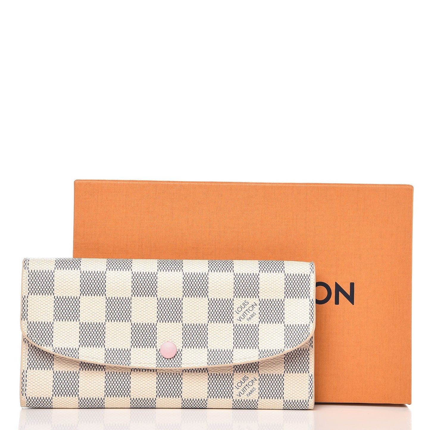 Damier Azur Emilie Wallet Rose Ballerine