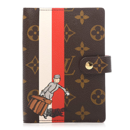 Louis Vuitton Monogram Groom Small Ring Agenda Cover Red 1 of 7