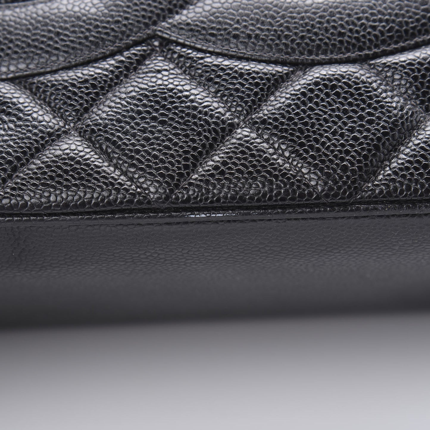 Caviar Quilted Medallion Tote Black