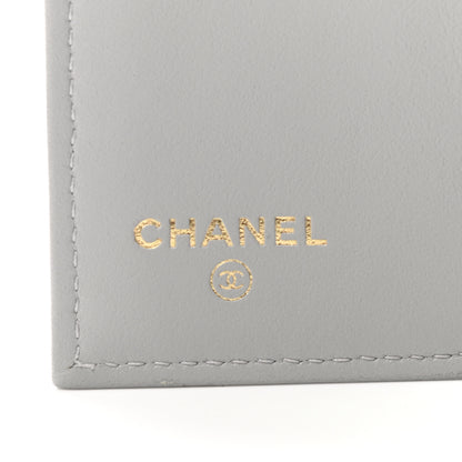 Chanel Caviar Quilted Compact Boy Flap Wallet Grey 6 of 7
