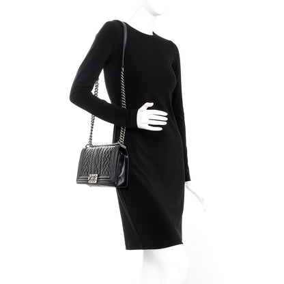 Chanel Lambskin Medium Celtic Boy Flap Black 2 of 12