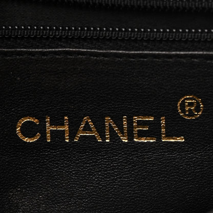 Chanel Suede Quilted CC Tassel Flap Crossbody Black Gold 6 of 15