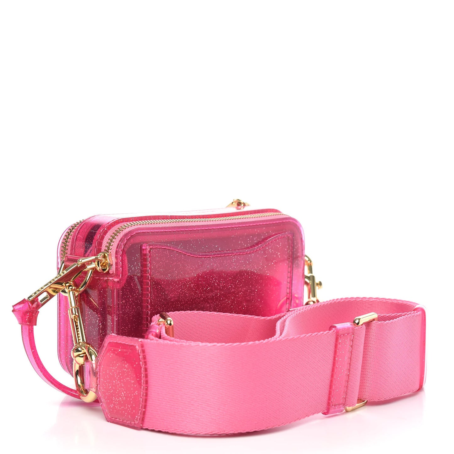 Jelly Glitter Small Snapshot Camera Bag Pink