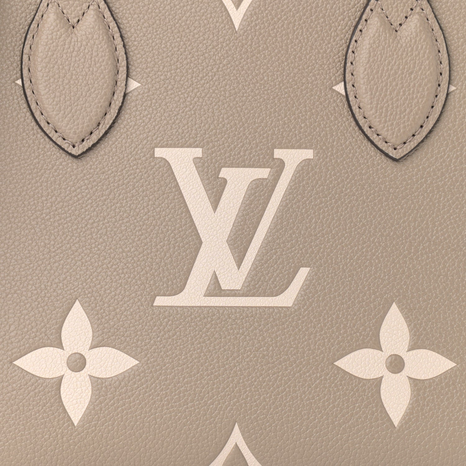 Louis Vuitton Empreinte Monogram Giant Onthego PM Tourterelle Creme 7 of 9