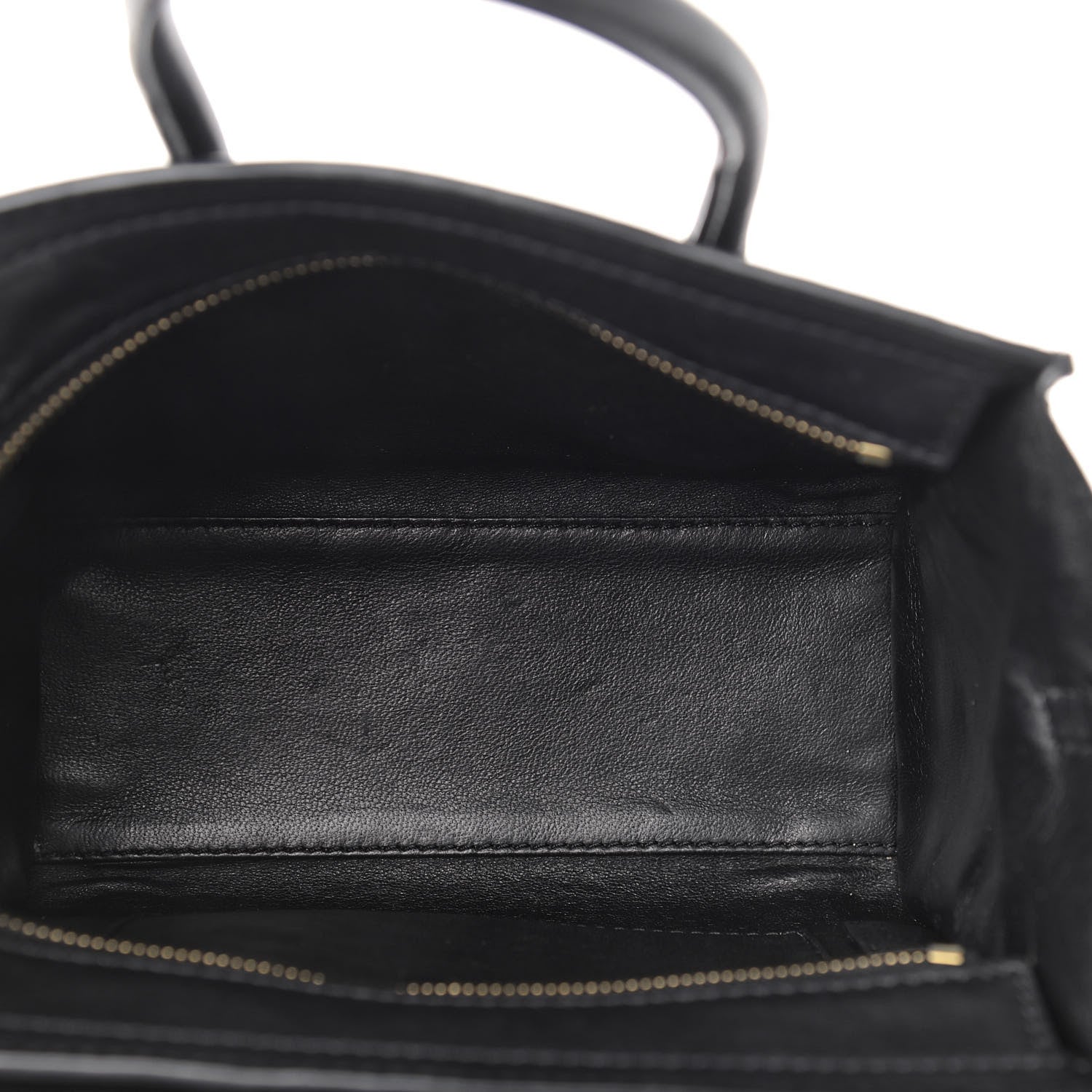 Celine Smooth Calfskin Nano Luggage Black 10 of 14