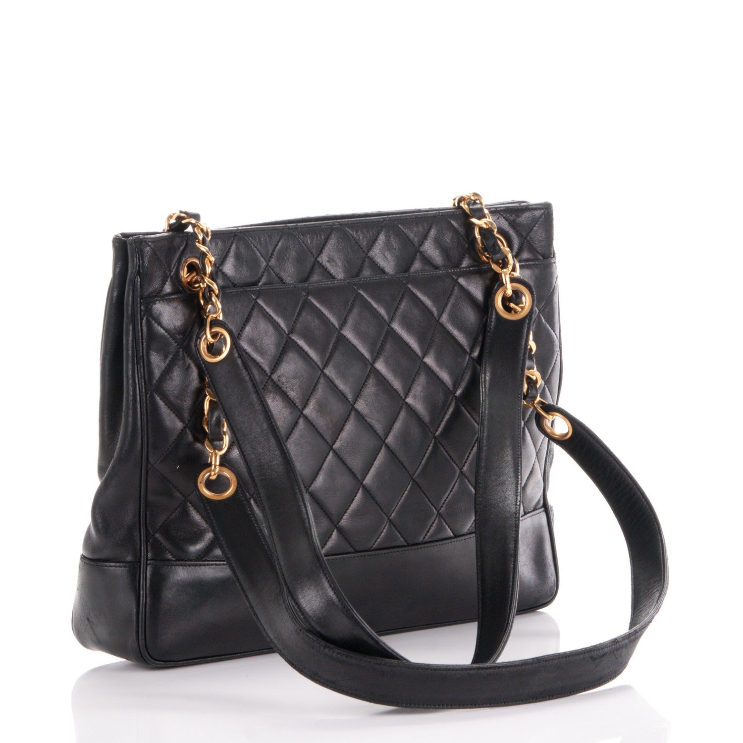 Chanel Lambskin Quilted Shoulder Bag Black 3 of 7