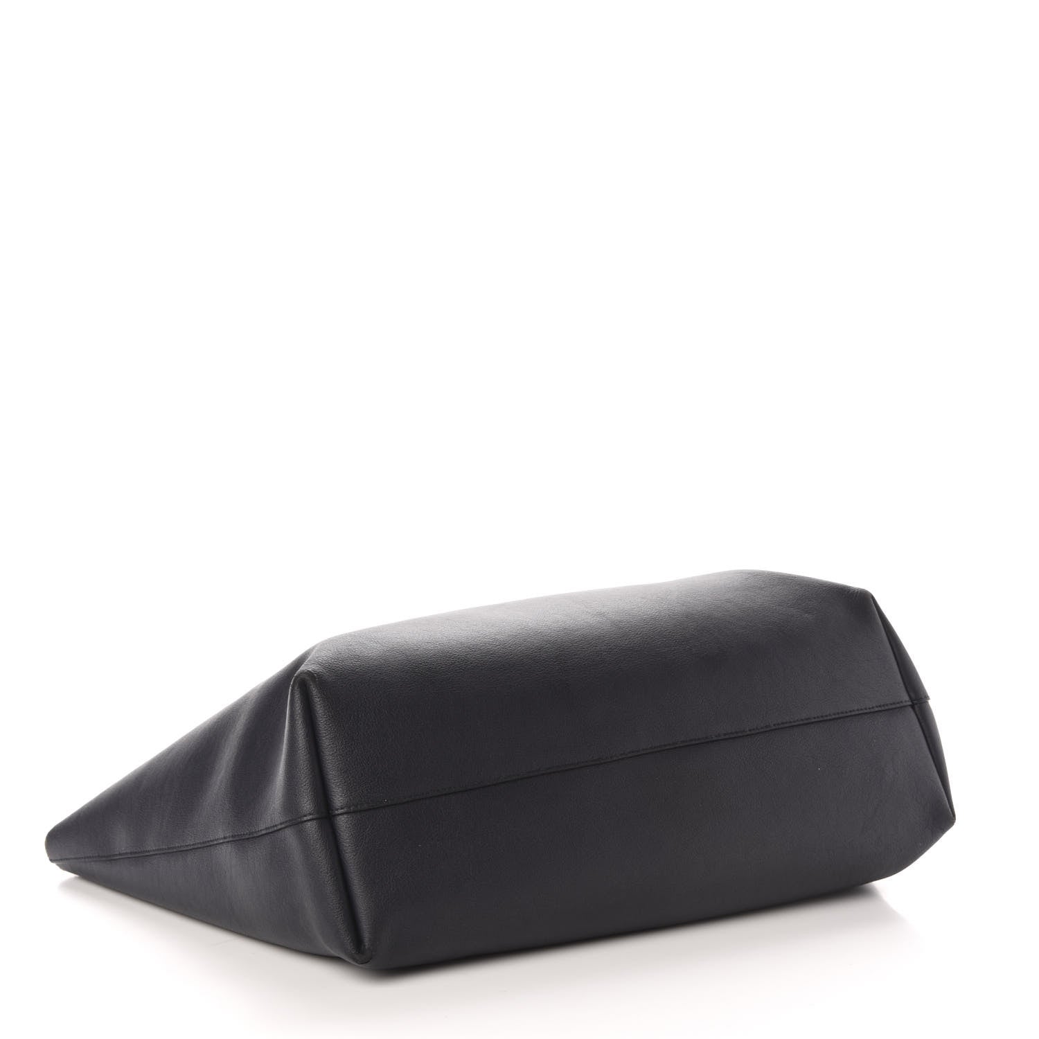 Saint Laurent Calfskin Large Shopping Tote Navy 5 of 20