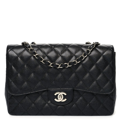 Chanel Caviar Quilted Jumbo Single Flap Black 1 of 12