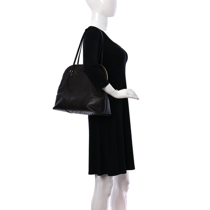 Gucci Guccissima Medium Bree Shoulder Bag Chocolate 2 of 18