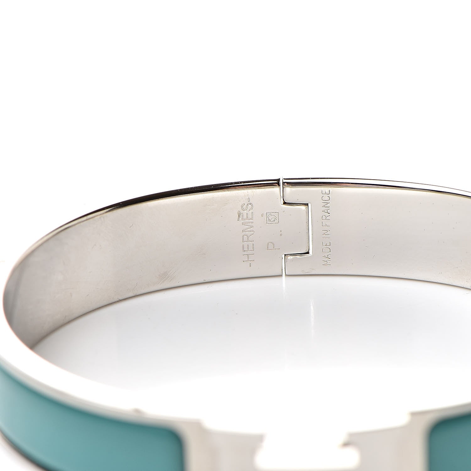 Hermes Enamel Narrow Clic Clac H Bracelet GM Emeraude 4 of 5