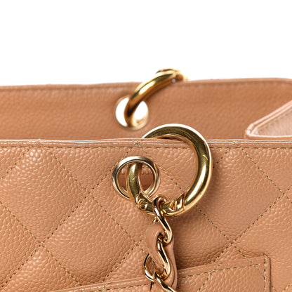 Chanel Caviar Quilted Grand Shopping Tote GST Beige 12 of 20