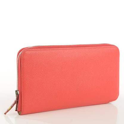 Hermes Epsom Silk'in Wallet Rose Jaipur 3 of 9
