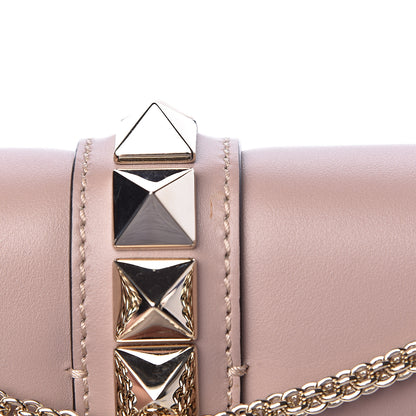 Valentino Garavani Vitello Medium Glam Lock Rockstud Flap Poudre 12 of 13
