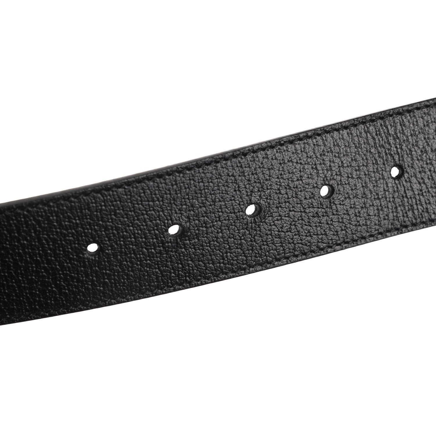 Gucci Textured Calfskin Double G 40mm Belt 100 40 Black 4 of 6