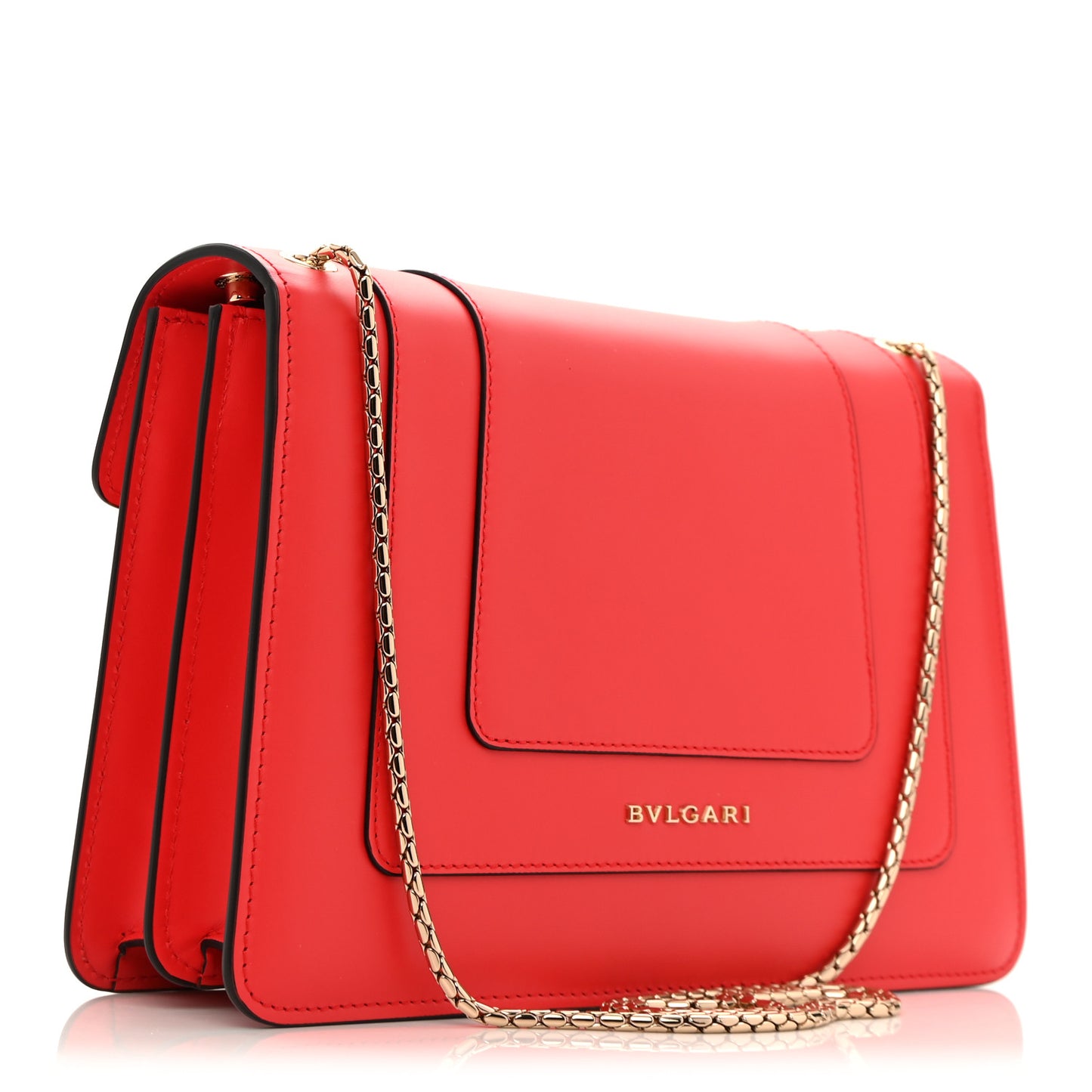 Calfskin Serpenti Forever Shoulder Bag Red