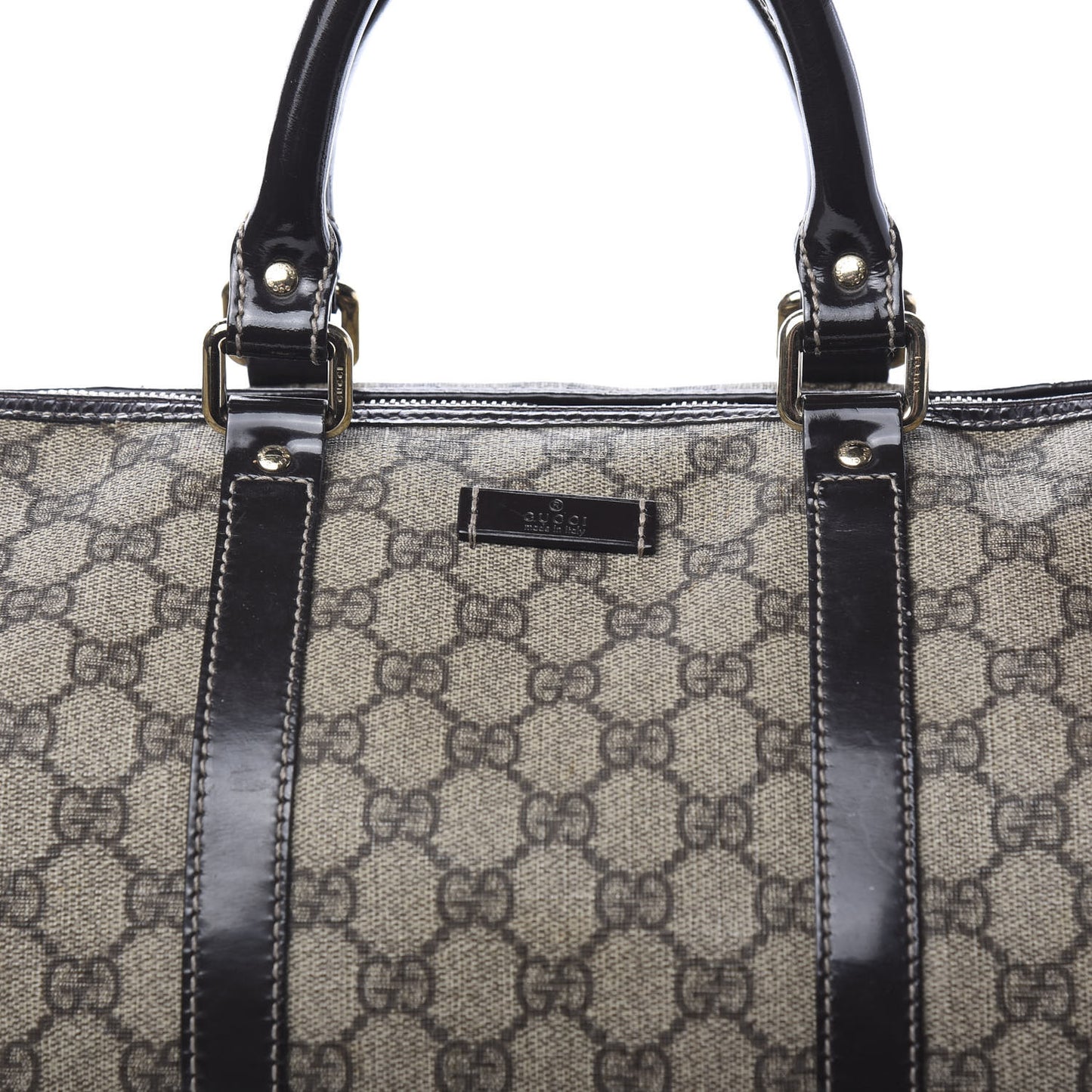 GG Plus Monogram Medium Joy Boston Dark Brown