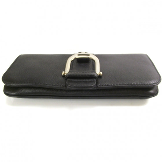 Leather Greenwich Clutch Black
