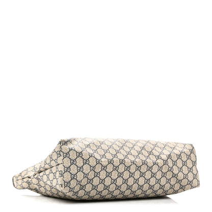 Gucci GG Supreme Monogram Medium Zippered Shopping Tote Navy Navy 4 of 14