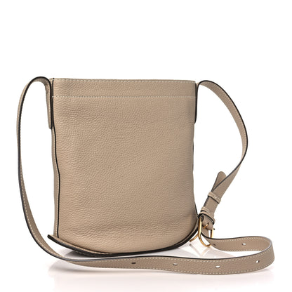 Delvaux Taurillon Pin Daily Surpique Bucket Sand 3 of 9