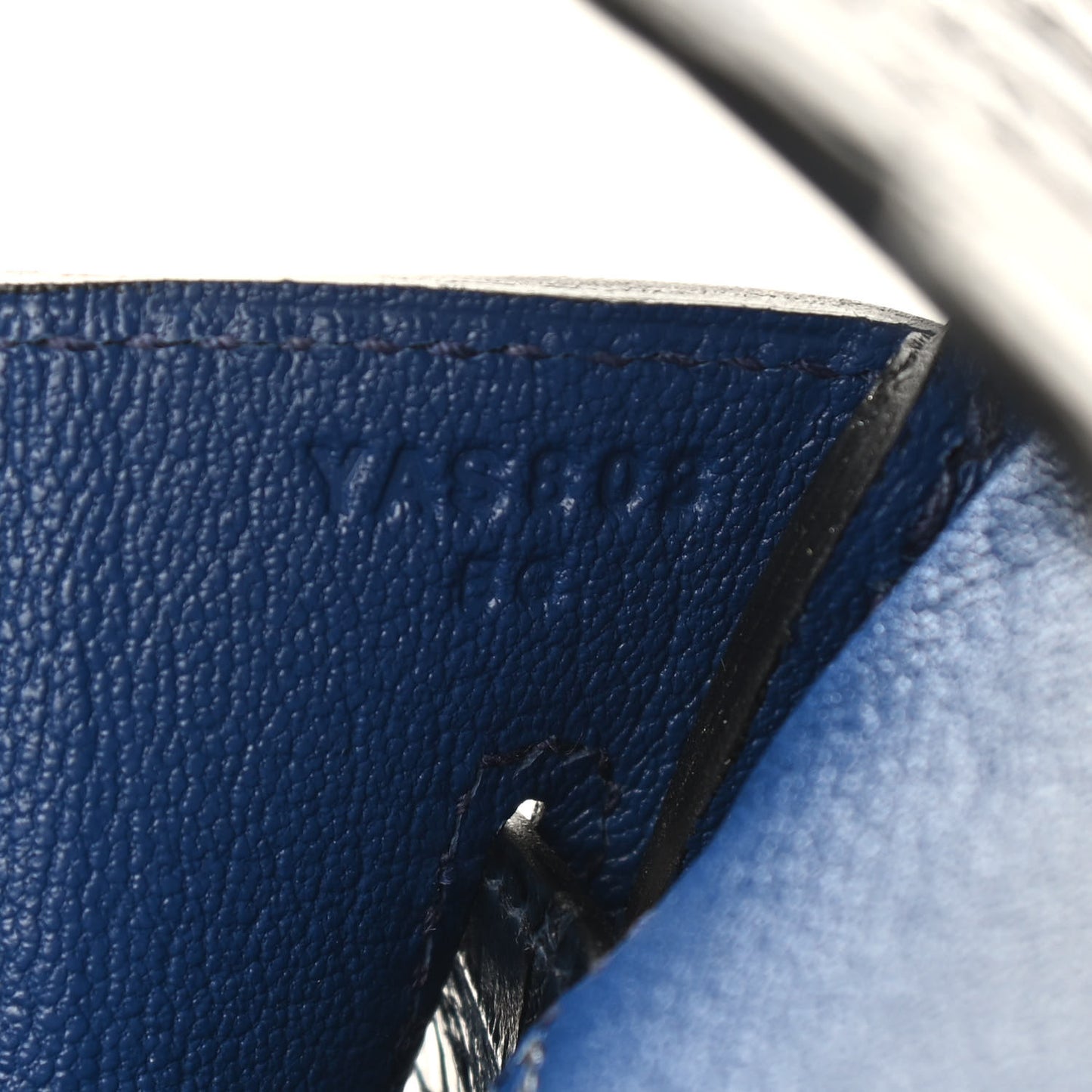 Togo Matte Alligator Birkin Touch 30 Bleu Saphir Bleu Marine