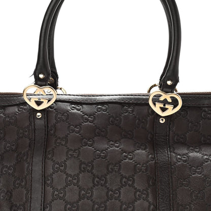 Gucci Guccissima Small Lovely Heart Tote Chocolate 9 of 26