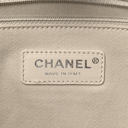 Chanel Mixed Fibers Small Deauville Tote Light Grey 6 of 14