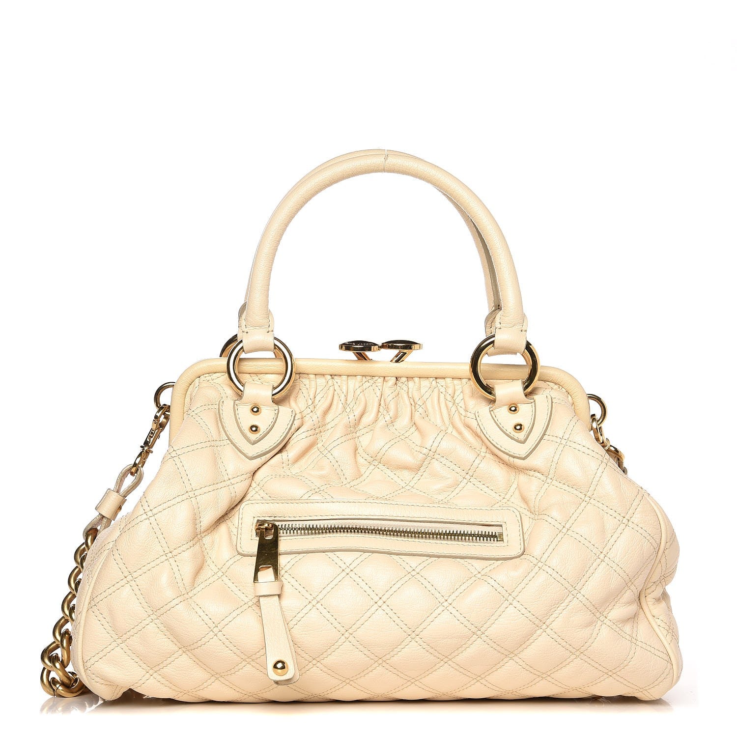Marc Jacobs Calfskin Quilted Stam Milk 1 of 8