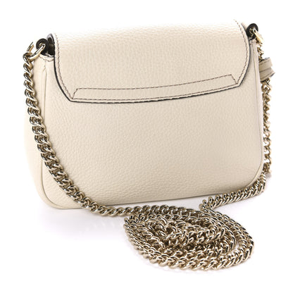 Gucci Pebbled Calfskin Small Soho Flap Crossbody Off White 3 of 11