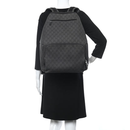 Gucci Denim Monogram Medium Backpack Black 2 of 16