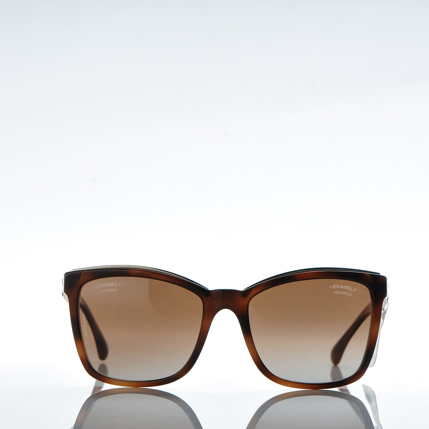 Chanel Square Chain Sunglasses 5360-Q-A Brown 2 of 8