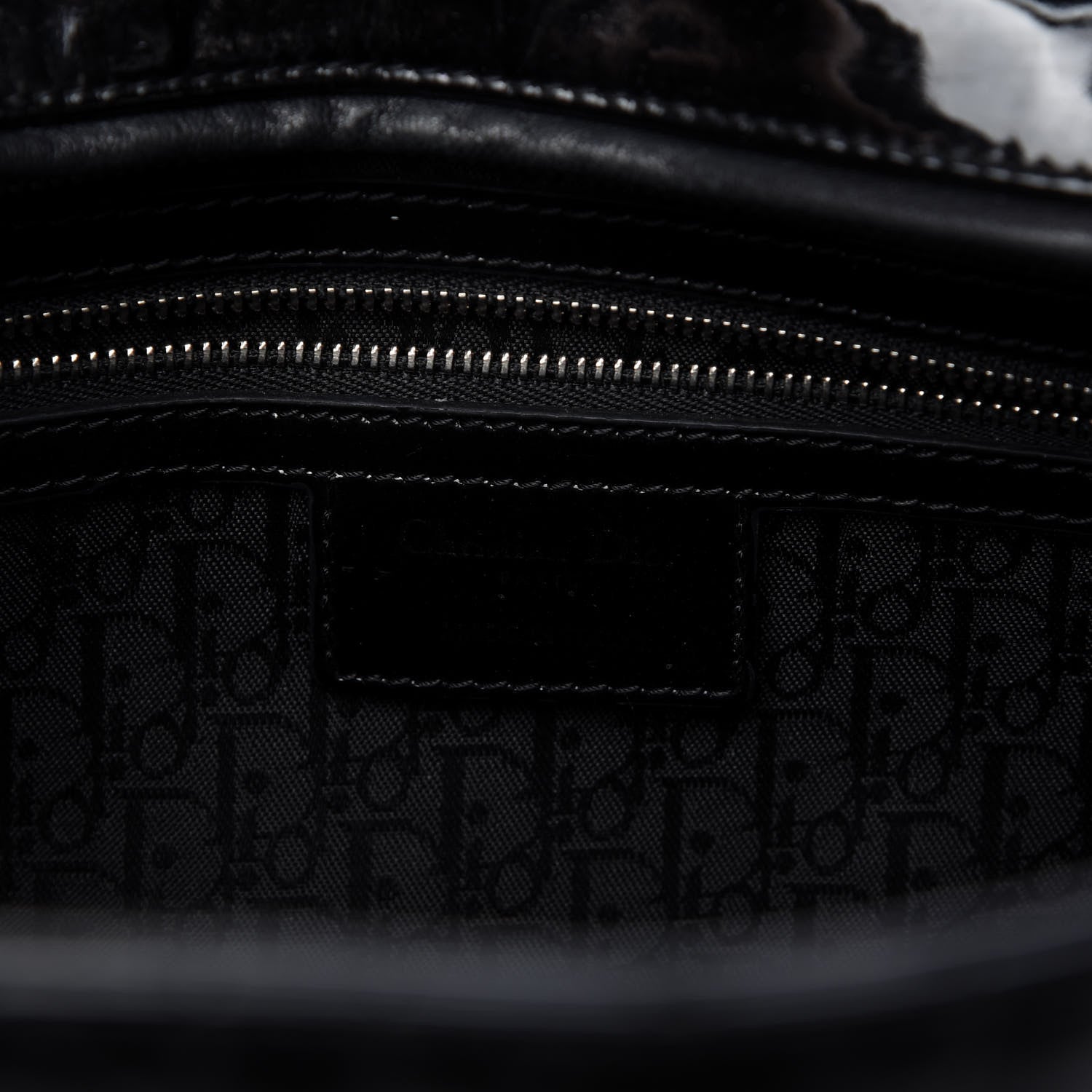 Christian Dior Patent Cannage Large Lady Dior Black 8 of 10