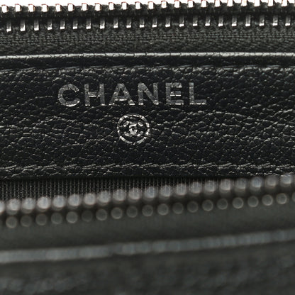 Chanel Patent Goatskin Quilted Small Gabrielle Clutch With Chain Black 9 of 16